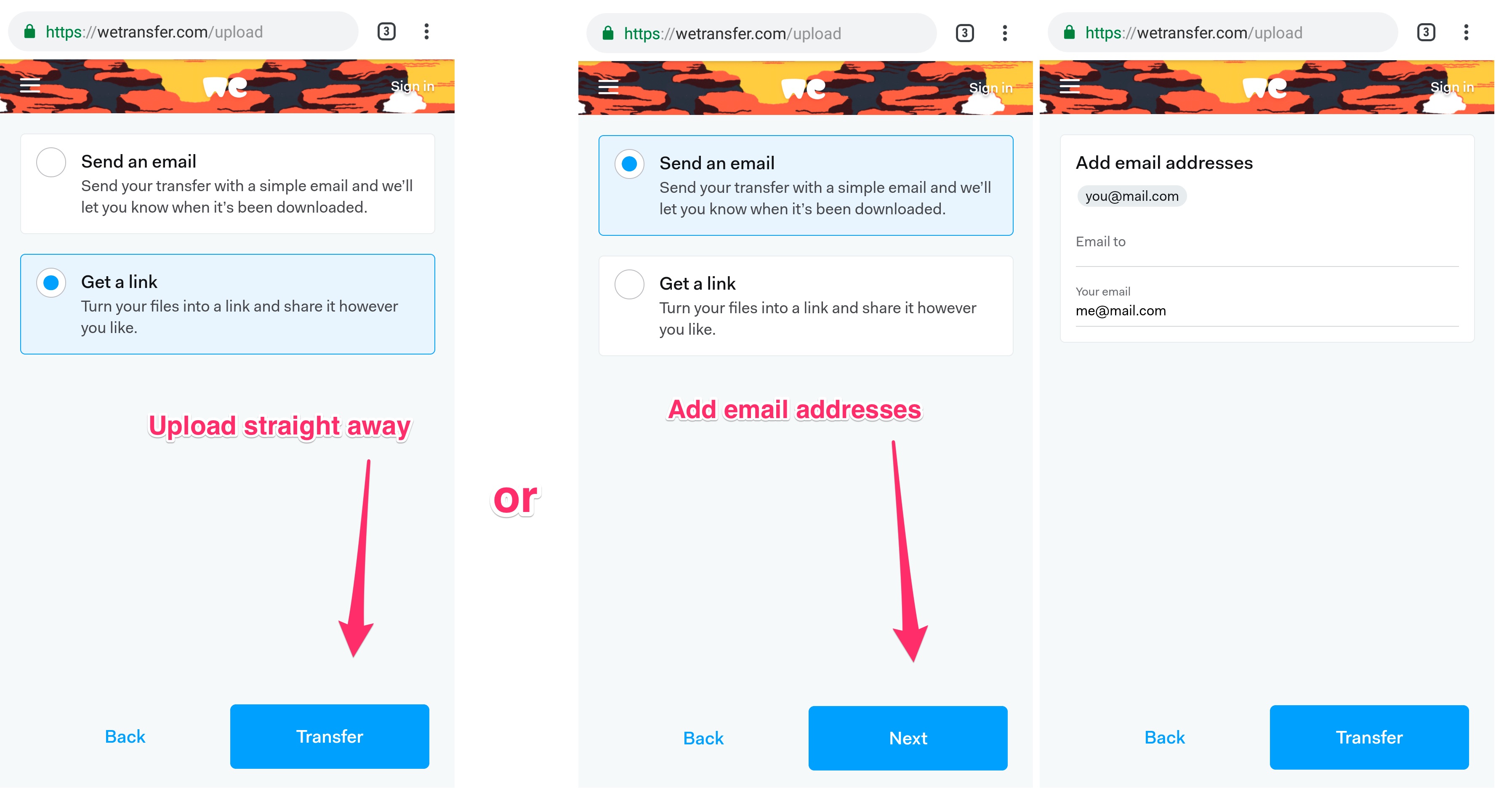 wetransfer file sharing